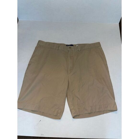 Polo Ralph Lauren Classic Khaki Shorts Mens Size 42W Flat Front A19 - Picture 3 of 4